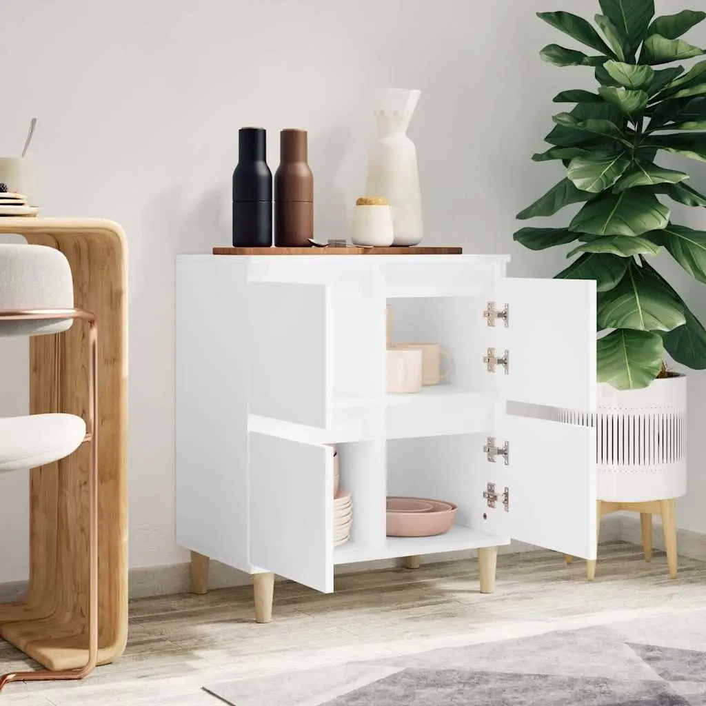 Sideboard White 60x35x70 cm Storage Cabinet Engineered Wood Buffet Furniture