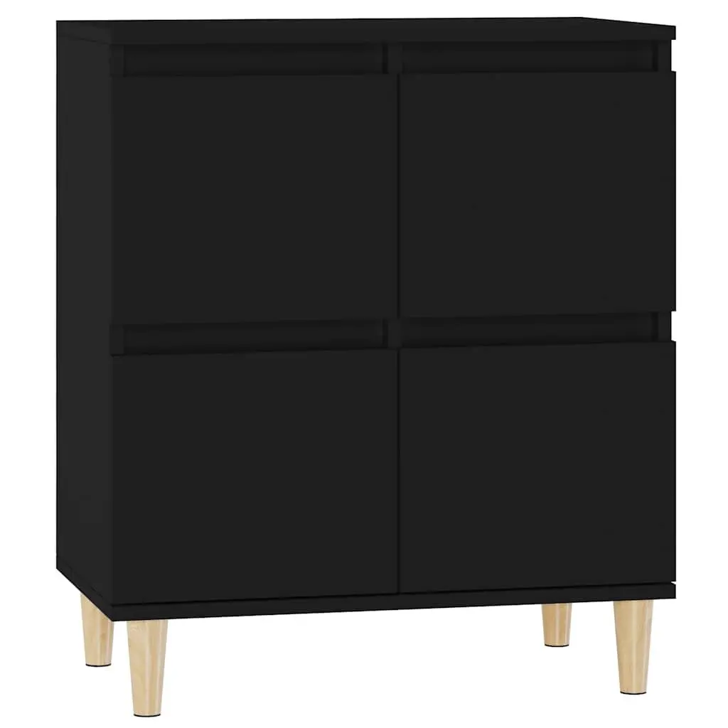 Sideboard Black 60x35x70 cm Storage Cabinet Engineered Wood Buffet Furniture