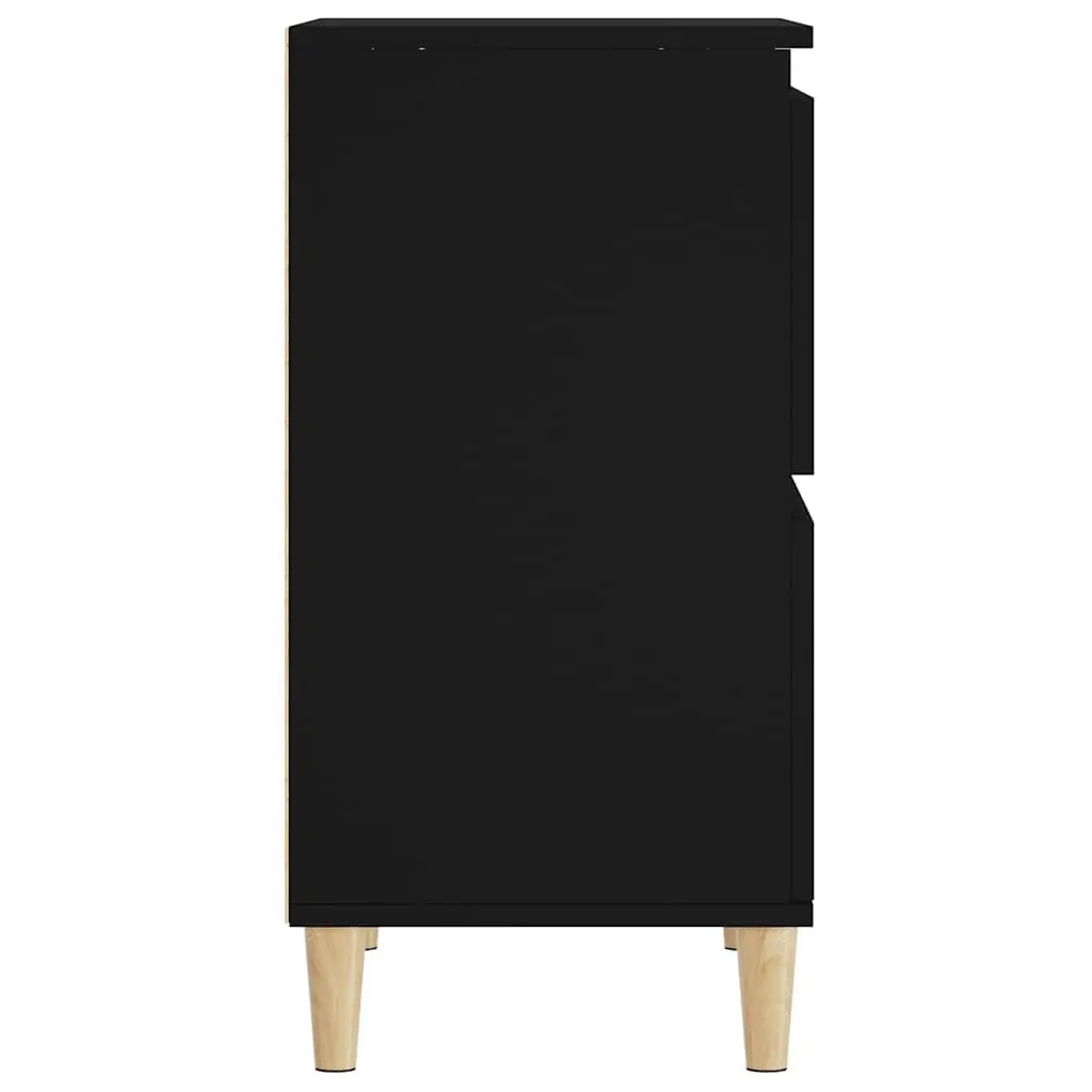 Sideboard Black 60x35x70 cm Storage Cabinet Engineered Wood Buffet Furniture