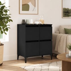 Practical Black Sideboard 60x35x70 cm for Daily Use