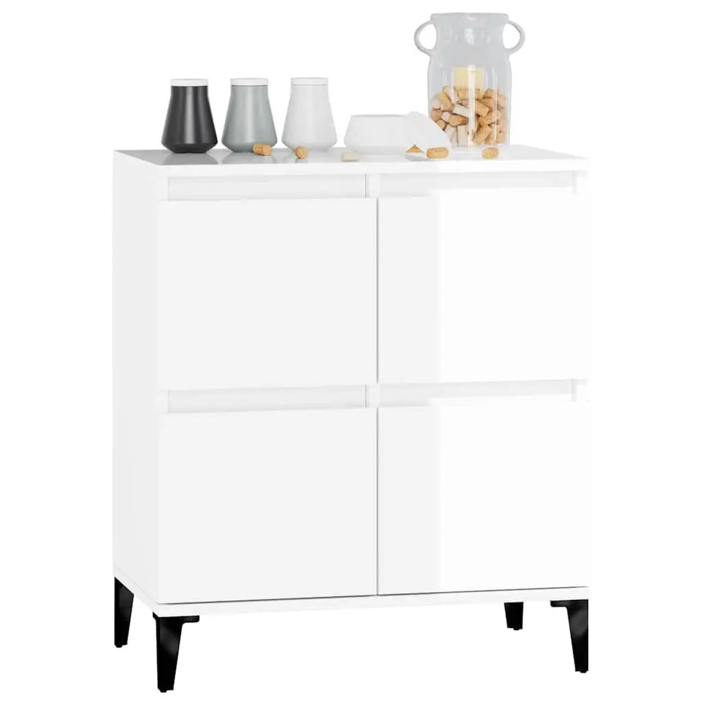 White High Gloss Sideboard for Home Use