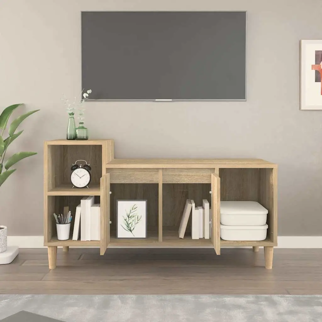 TV Cabinet Engineered Wood 100cm Brown Sonoma Oak Style