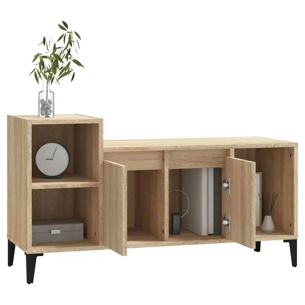 TV Cabinet Engineered Wood Media Storage Unit 100x35x55cm Brown