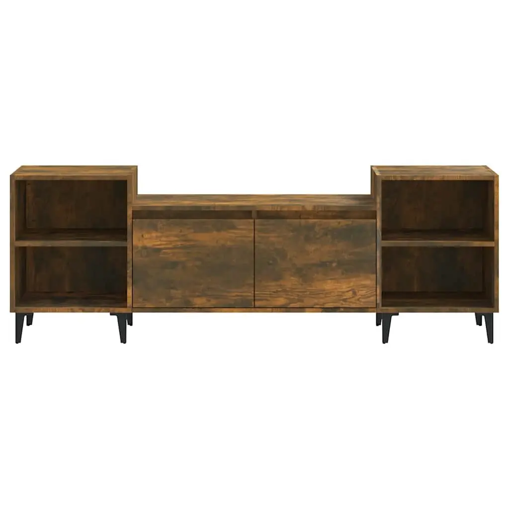 TV Cabinet Media Unit Storage Engineered Wood Brown 160x35x55cm Living Room