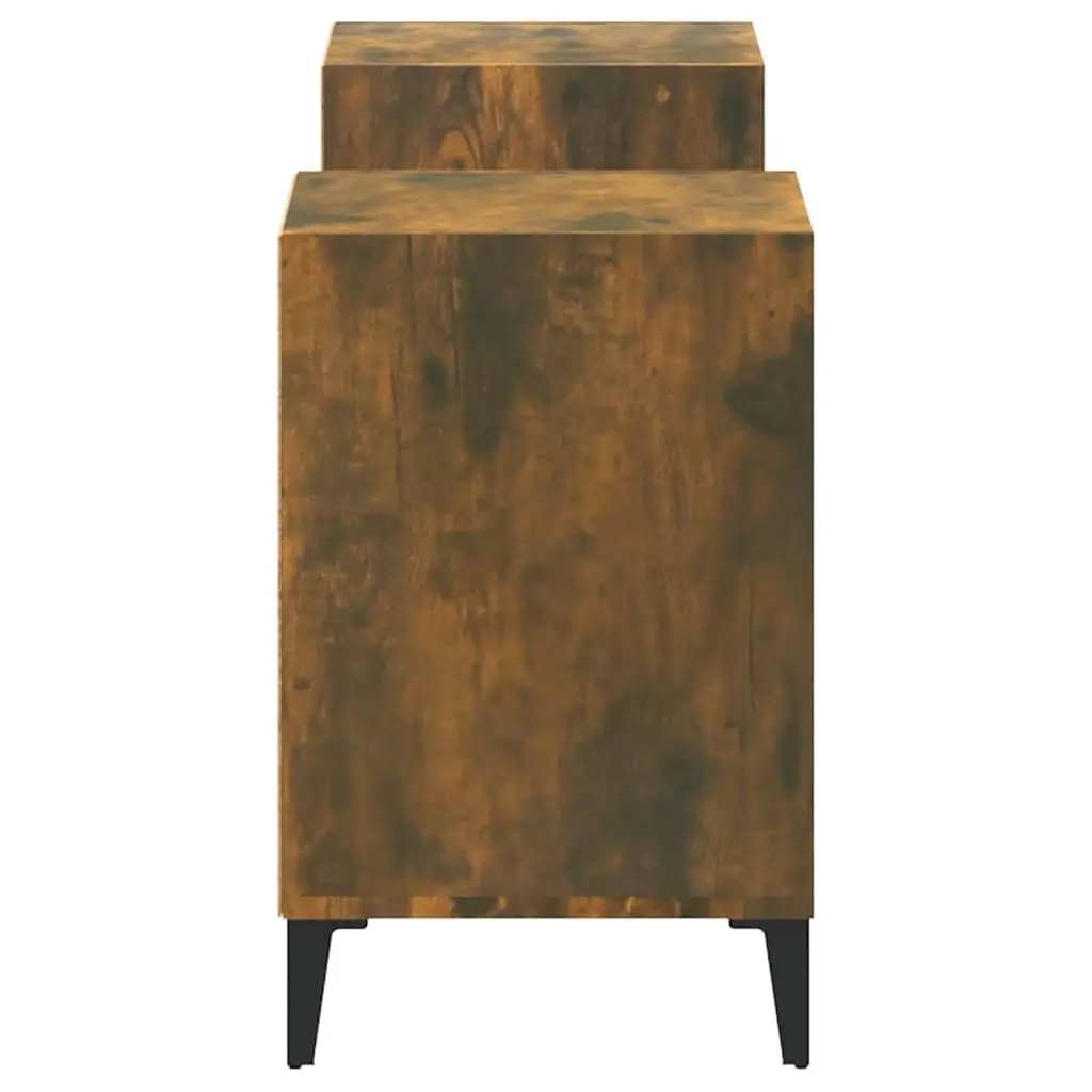TV Cabinet Media Unit Storage Engineered Wood Brown 160x35x55cm Living Room