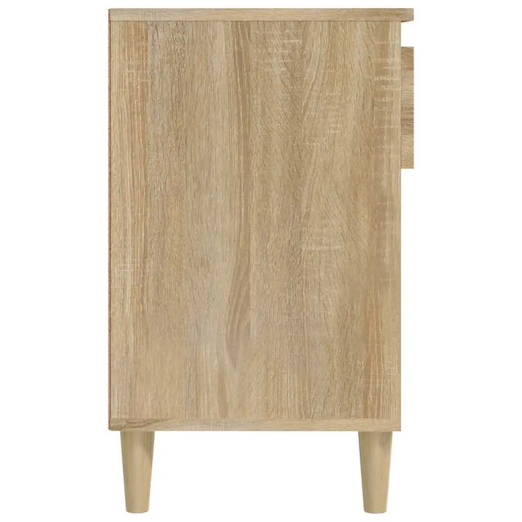 Shoe Cabinet Engineered Wood Brown 6 Compartments 1 Drawer