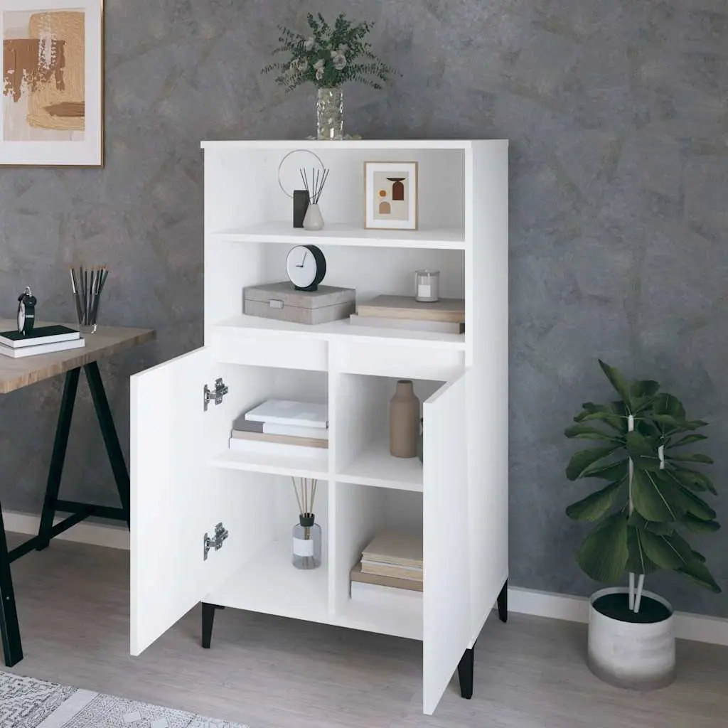 Highboard Storage Cabinet in White