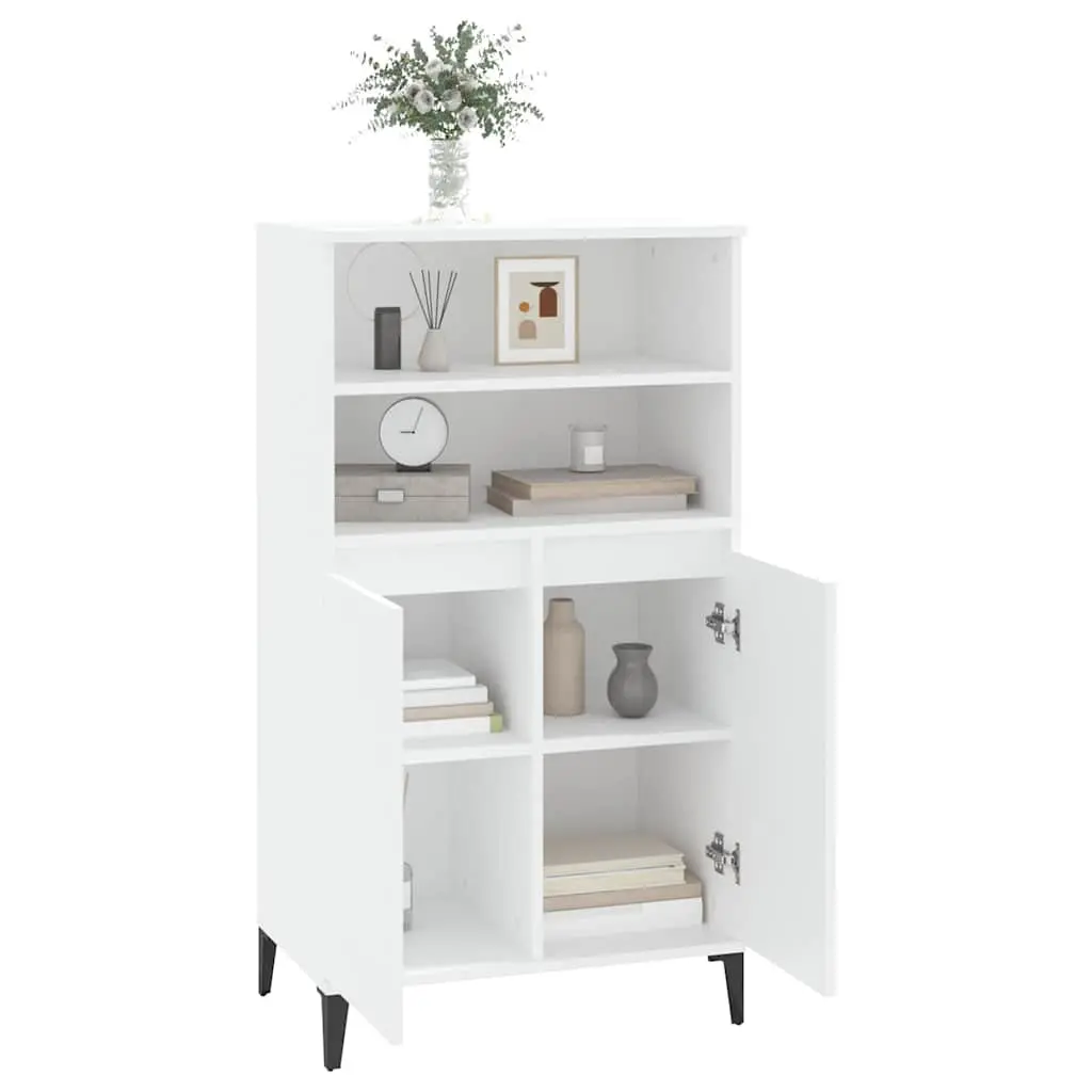 Highboard Storage Cabinet in White