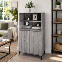 Practical Grey Sonoma Highboard for Organized Storage