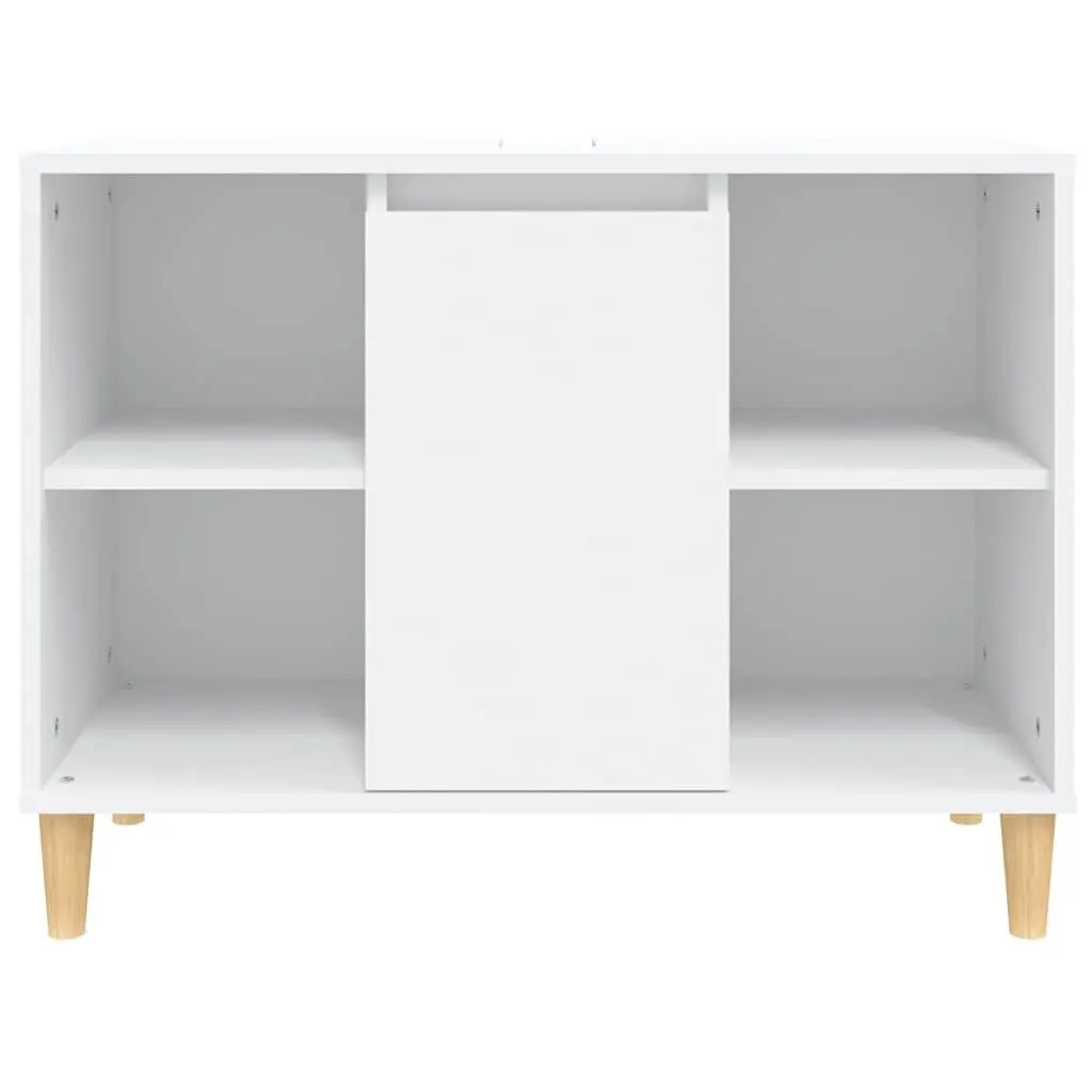 Bathroom Sink Cabinet Engineered Wood 80x33x60 cm White Vanity Unit Storage