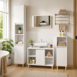Functional Sink Cabinet for Your Bathroom - 80x33x60 cm
