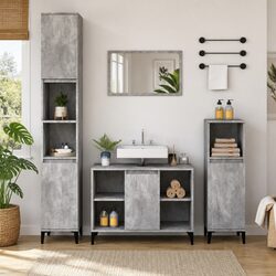 Practical Grey Bathroom Sink Cabinet for Everyday Use