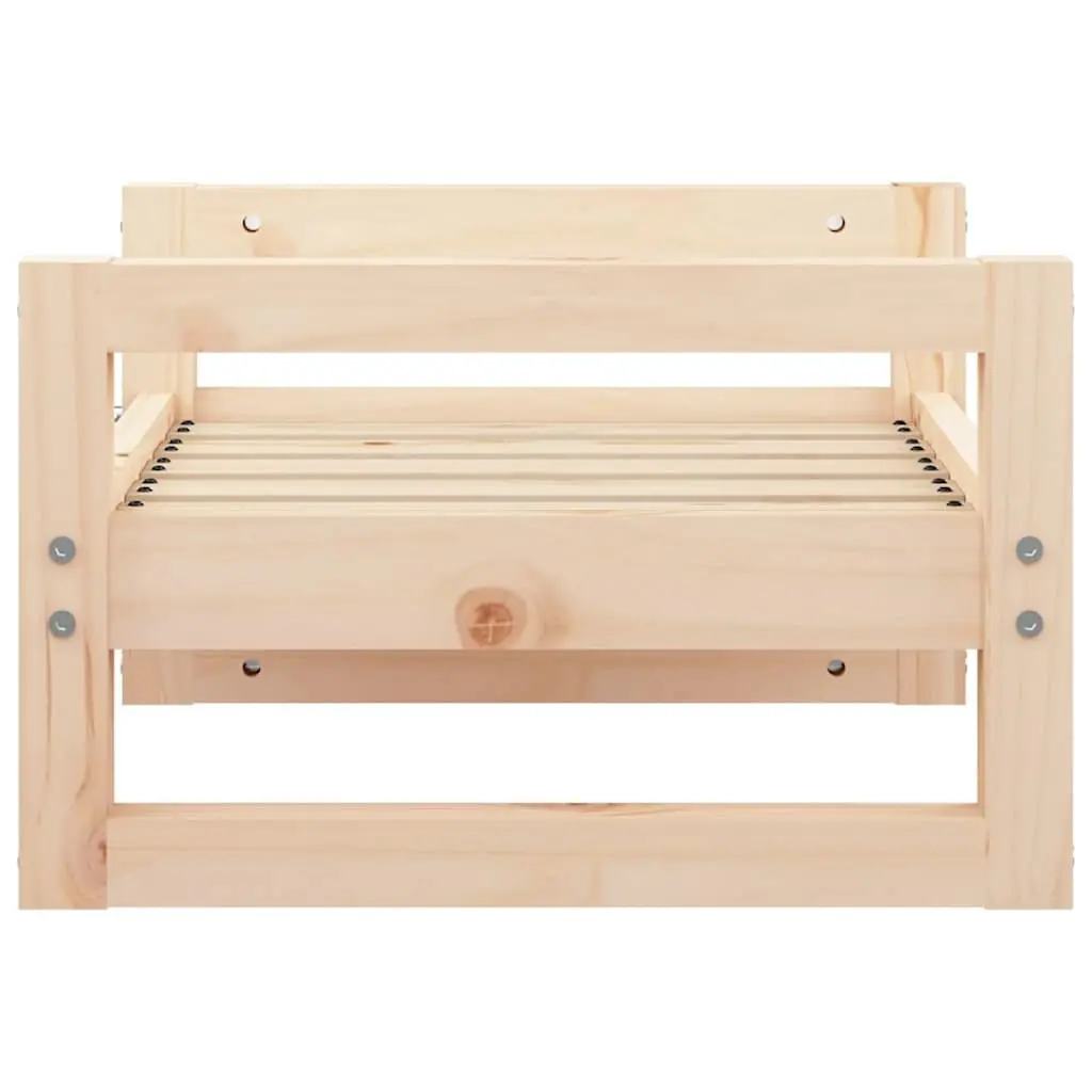 Rectangular Dog Bed in Solid Pine Wood