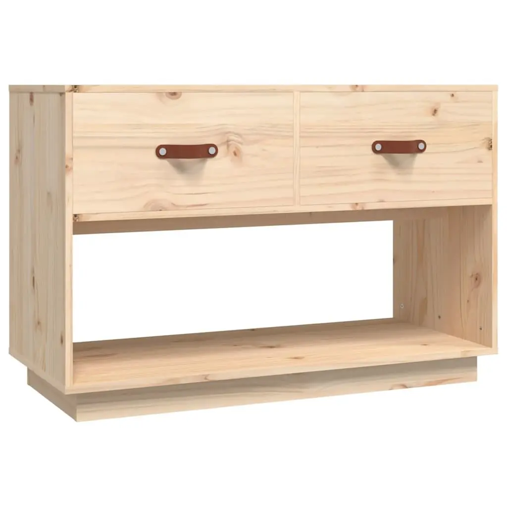 TV Cabinet Solid Pine Wood 90x40x60 cm Brown Storage Unit Media Stand