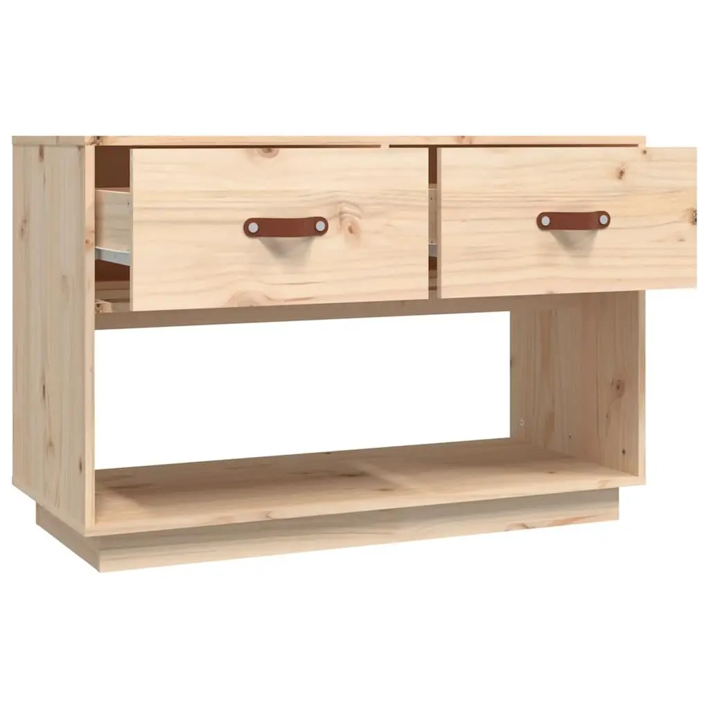 TV Cabinet Solid Pine Wood 90x40x60 cm Brown Storage Unit Media Stand