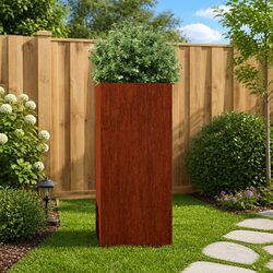 Versatile Corten Steel Planter for Any Setting