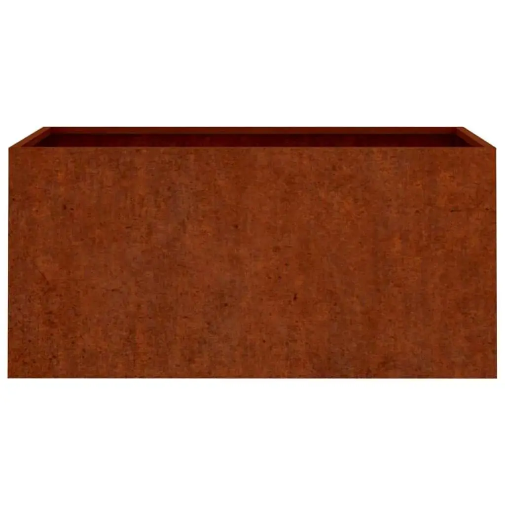 Corten Steel Planter Raised Garden Bed 62x30x29 cm Brown