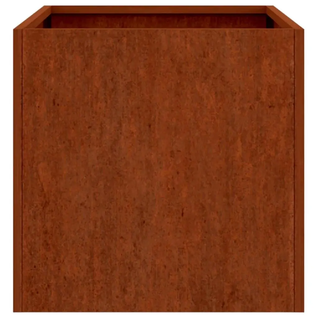 Corten Steel Planter Raised Garden Bed 62x30x29 cm Brown