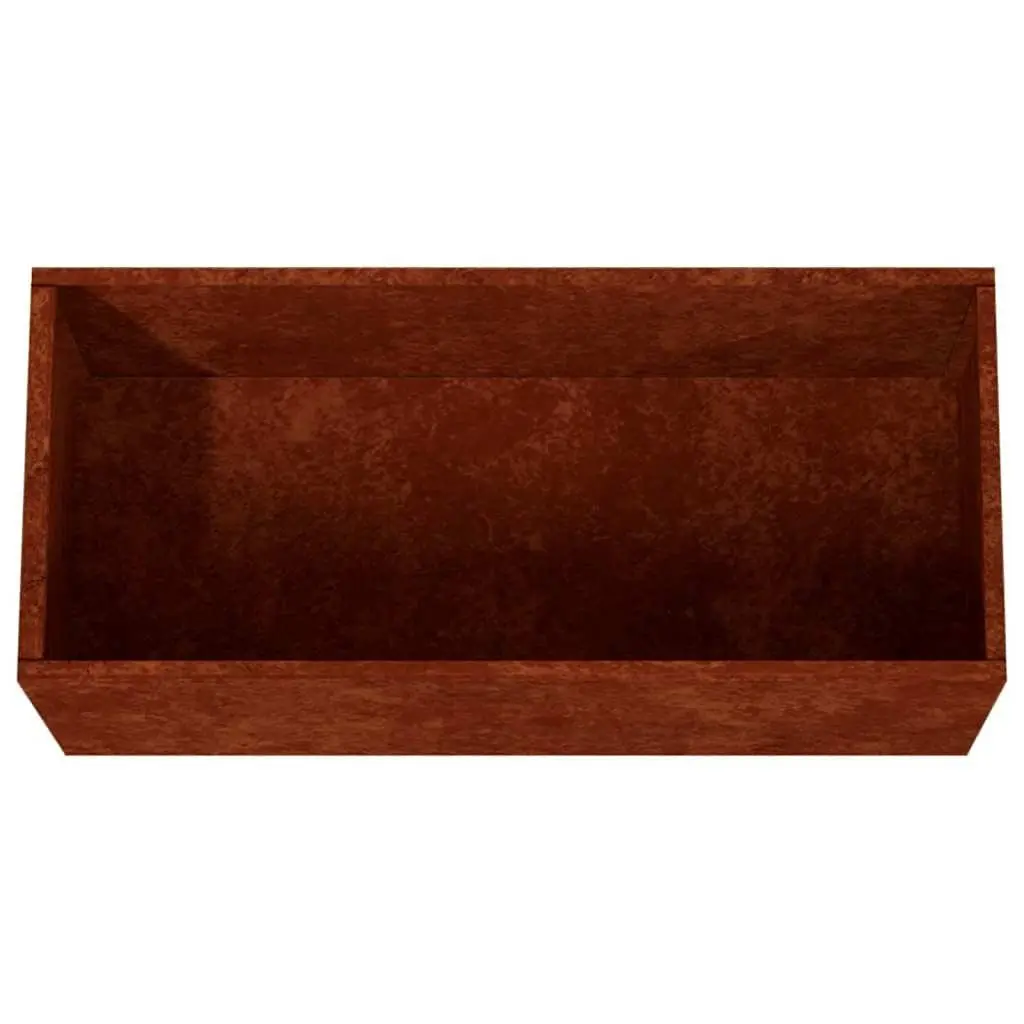 Corten Steel Planter Raised Garden Bed 62x30x29 cm Brown