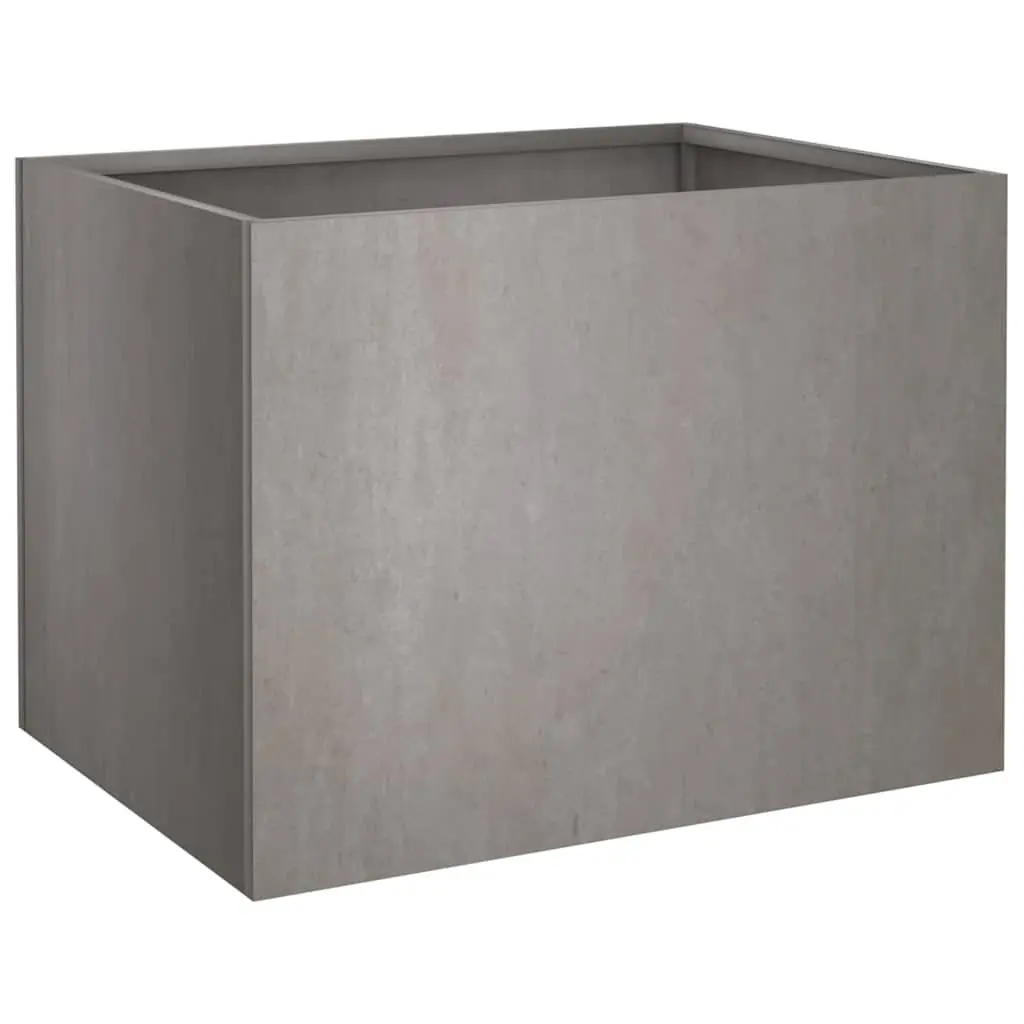 Corten Steel Planter Box 62x47x46cm Brown Outdoor Garden Flower Bed
