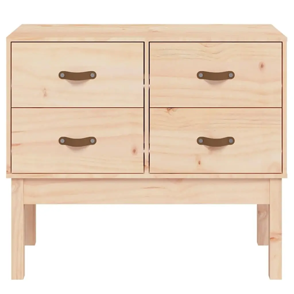 Sideboard Solid Pine Wood Brown 90x40x78cm Storage Console Cabinet with Four Drawers