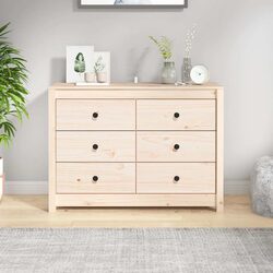 Practical Solid Wood Pine Side Cabinet for Everyday Use