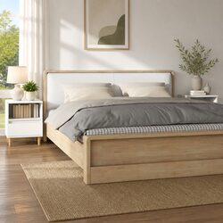 Bedside Cabinets 2 pcs White 40x35x50 cm Storage Drawers Wooden Legs