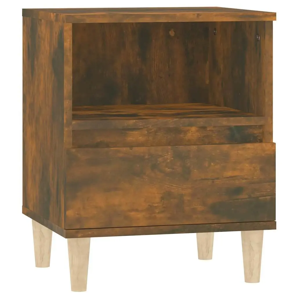 Bedside Cabinets Engineered Wood Brown 40 x 35 x 50 cm 2 pcs