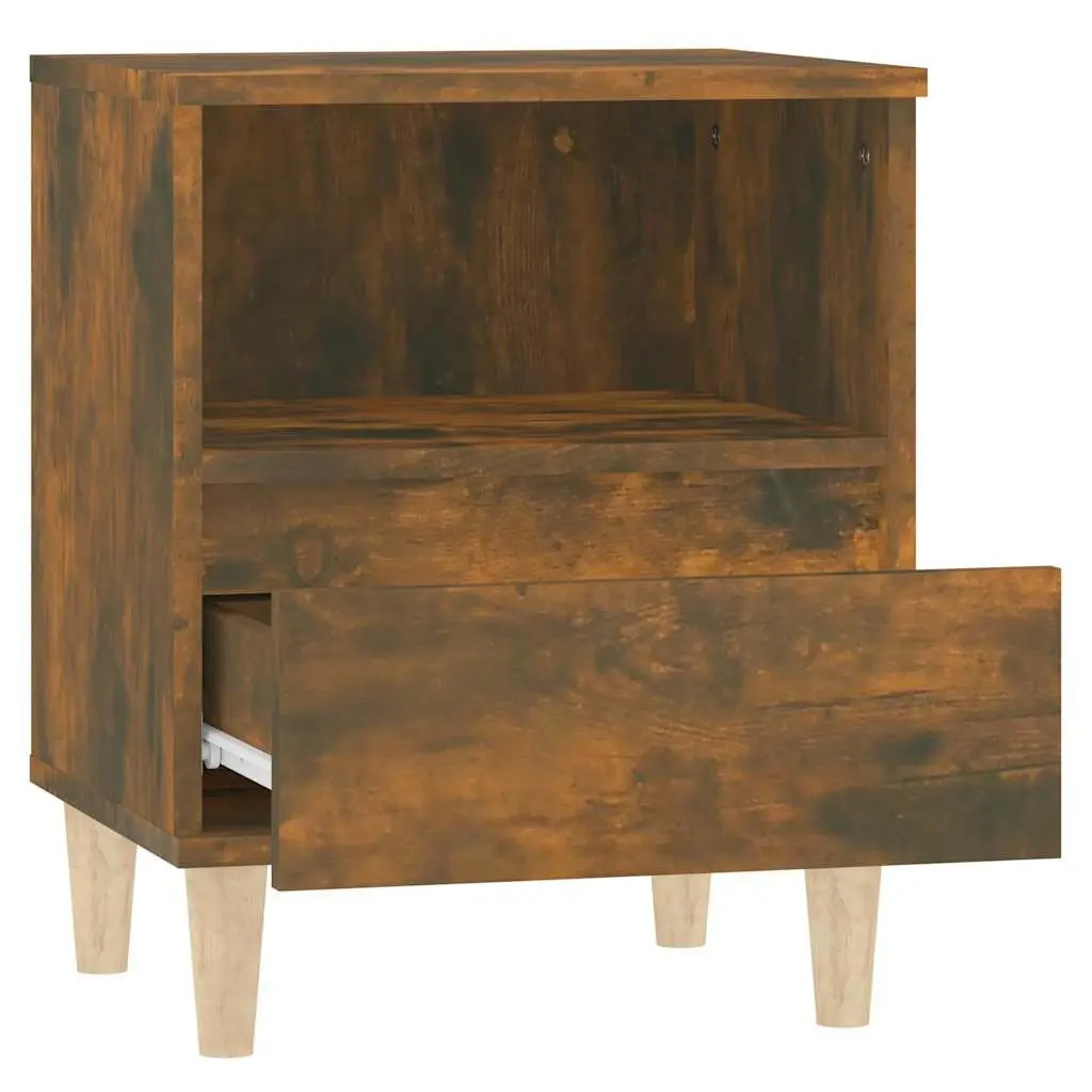 Bedside Cabinets Engineered Wood Brown 40 x 35 x 50 cm 2 pcs
