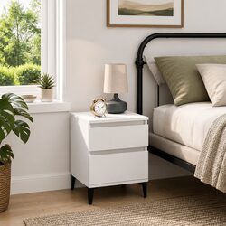 Perfect White Nightstand for Bedroom Storage Needs