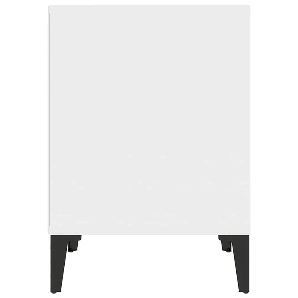 Bedside Tables 2 pcs White Nightstand Cabinet Storage Bedroom Furniture Set