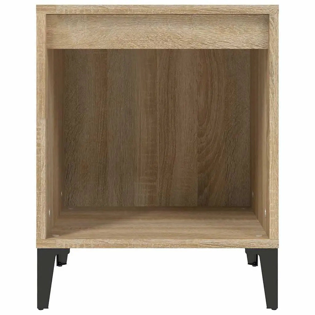 Bedside Cabinets Engineered Wood 40 x 35 x 50 cm Brown 2 Piece Storage Nightstands Bedroom Furniture Side Tables
