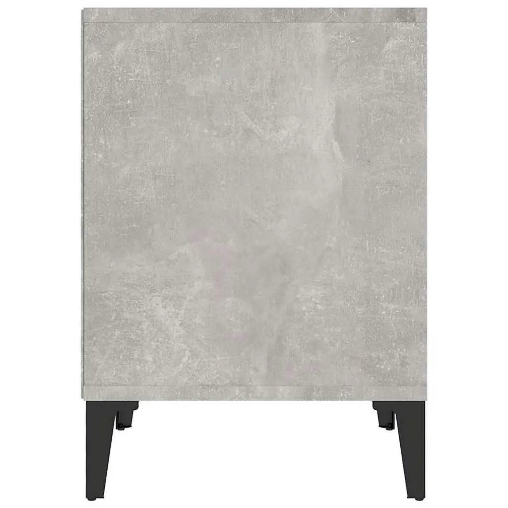 Bedside Cabinet Engineered Wood 40W x 35D x 50H cm Grey