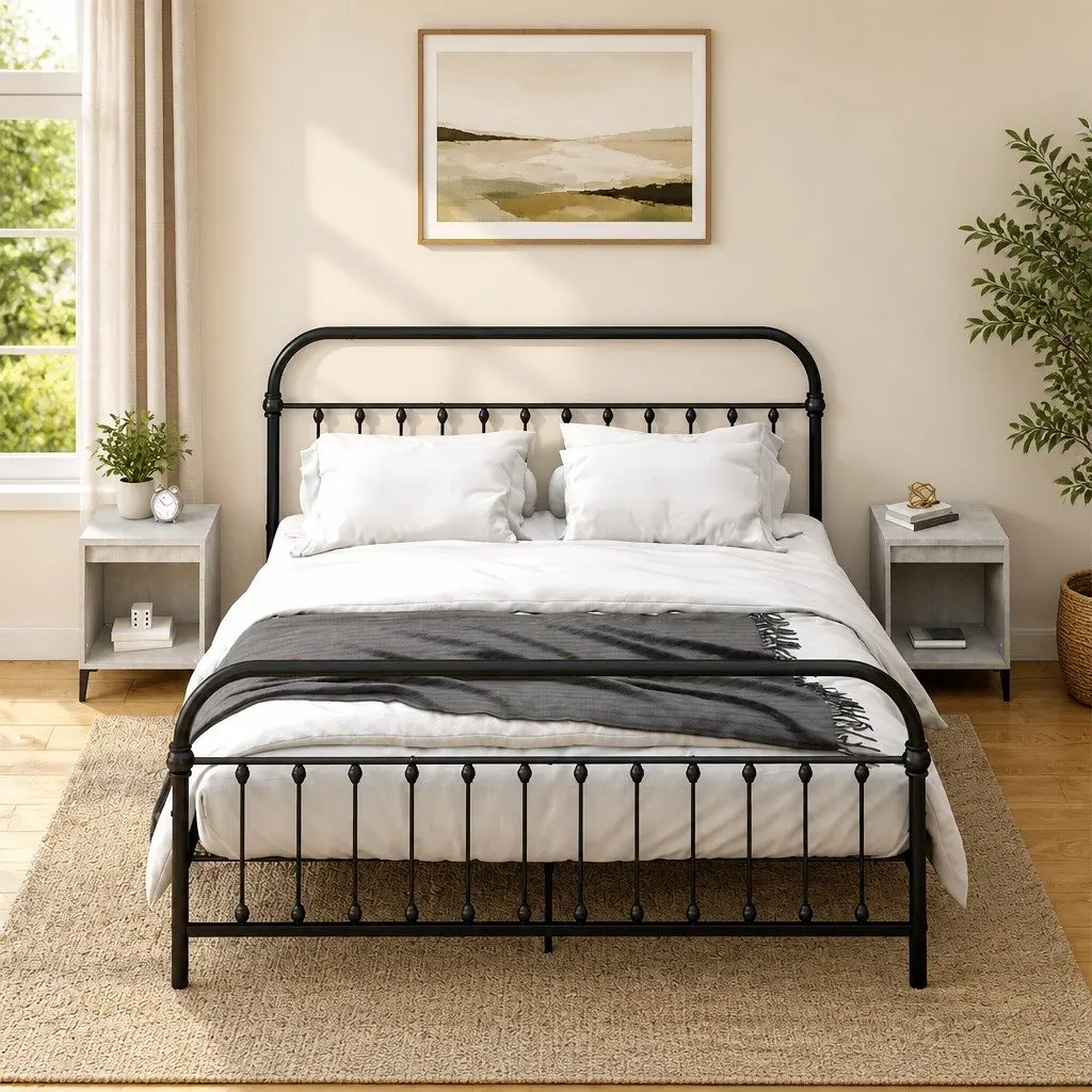 Grey Nightstands for Easy Organization