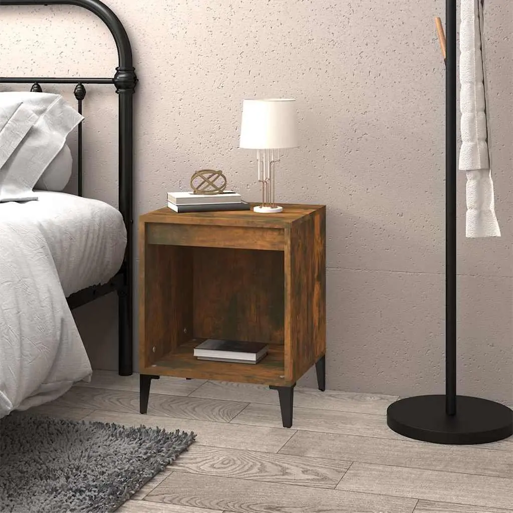 Bedside Cabinet Engineered Wood 40x35x50cm Brown