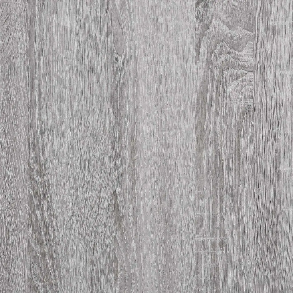 Grey Sonoma Bedside Table Engineered Wood Storage Cabinet 40x35x50cm