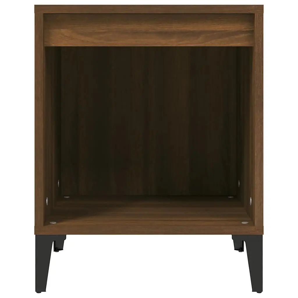 Bedside Cabinet Brown Oak Storage Table Bedroom Nightstand Furniture 40x35x50cm