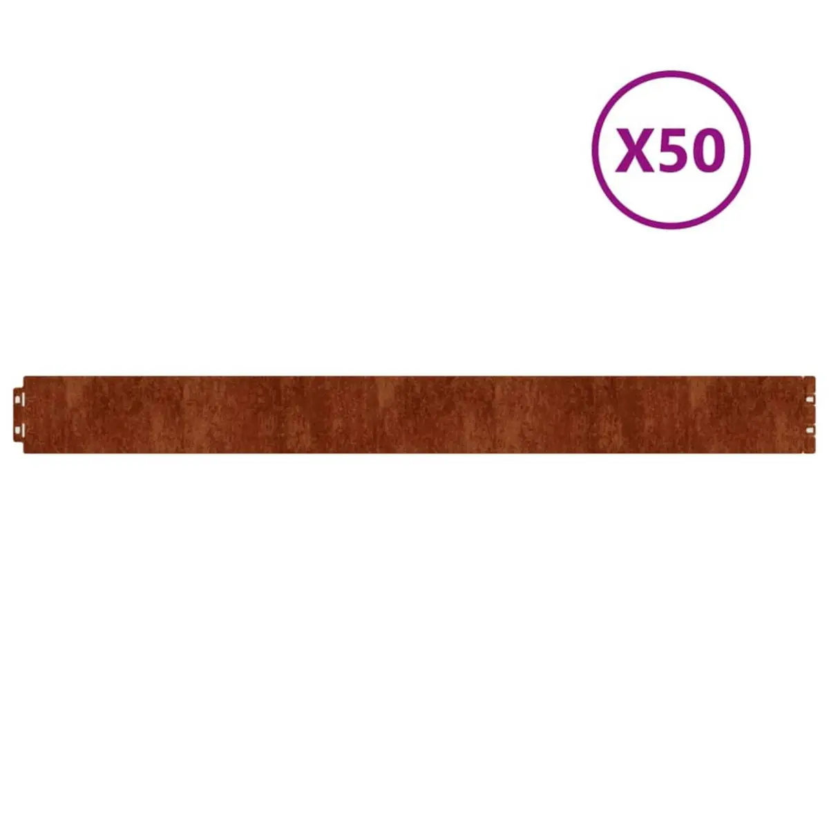 Garden Lawn Edging 50 pcs 10x103 cm Flexible Corten Steel Borders Barriers