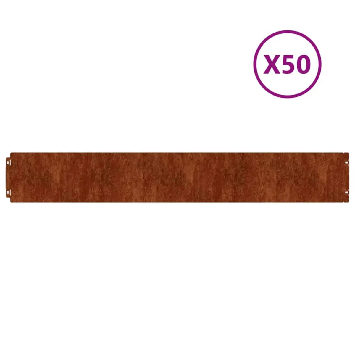 Garden Lawn Edging Corten Steel 15x103 cm Brown 10 Piece
