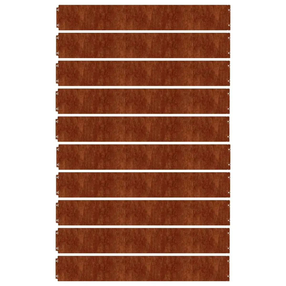 Garden Lawn Edging Corten Steel 15x103 cm Brown 10 Piece