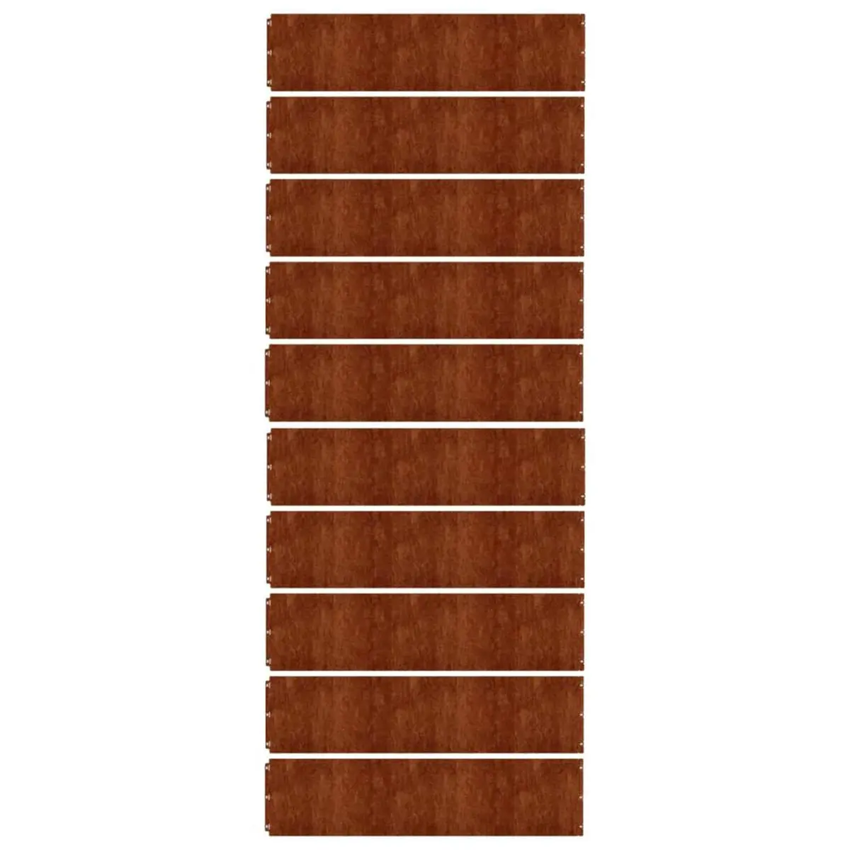 Flexible Corten Steel Lawn Edging 25x103 cm Brown 10 Piece Garden Borders