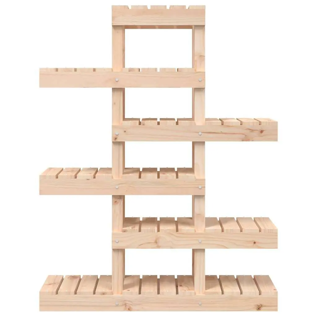 Plant Stand Wooden 85x25x109.5cm Brown Flower Display Shelf Garden Patio Living Room