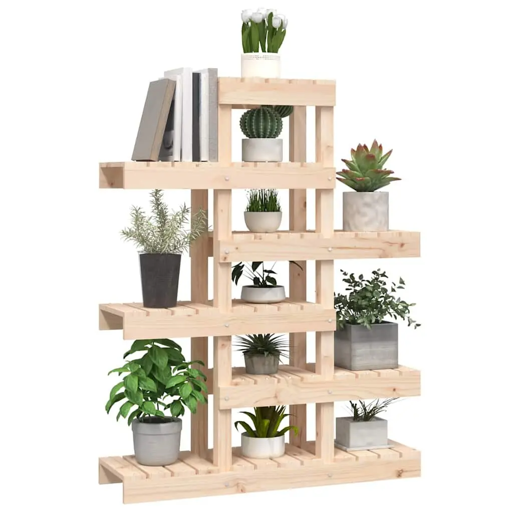 Plant Stand Wooden 85x25x109.5cm Brown Flower Display Shelf Garden Patio Living Room