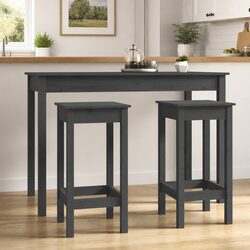 Compact Grey Bar Stools: Perfect for Any Room 2 pcs 40x40x78 cm