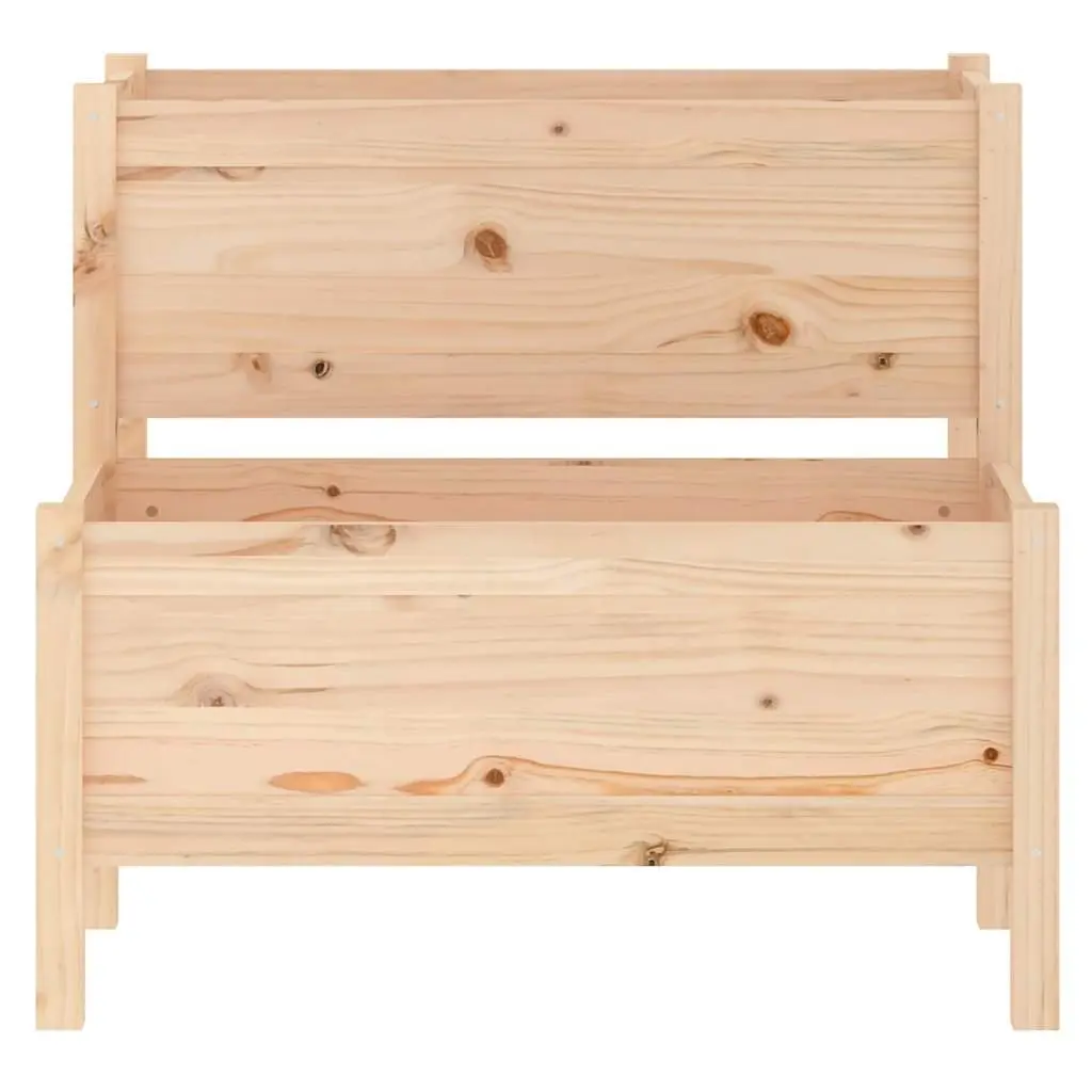 2-Tier Wooden Planter for Home Use