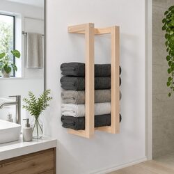 Wall-Mounted Towel Rack for Easy Bathroom Organization