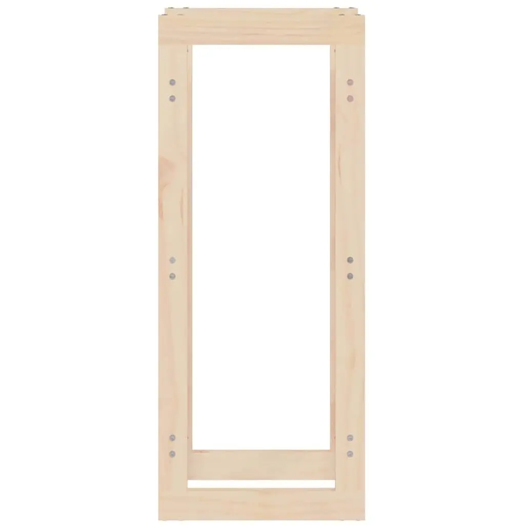 Firewood Rack Solid Pine Wood Natural 41x25x100cm