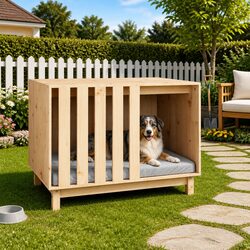 Practical Dog House 90x60x67 cm for Indoor and Outdoor Use