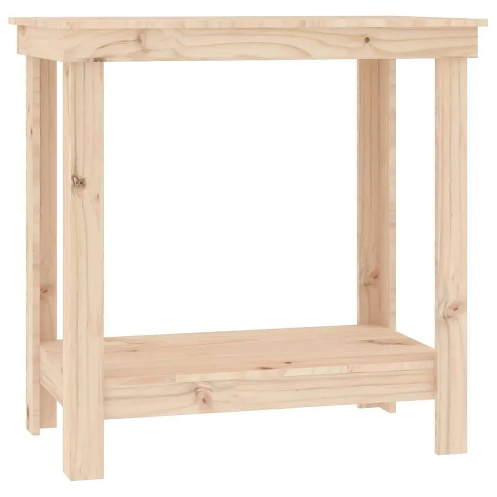 Work Bench Solid Pine Wood 80x50x80 cm Brown