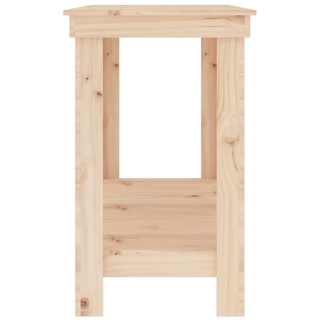 Work Bench 180x50x80 cm Solid Wood Pine Storage Shelves Garage Tool Table